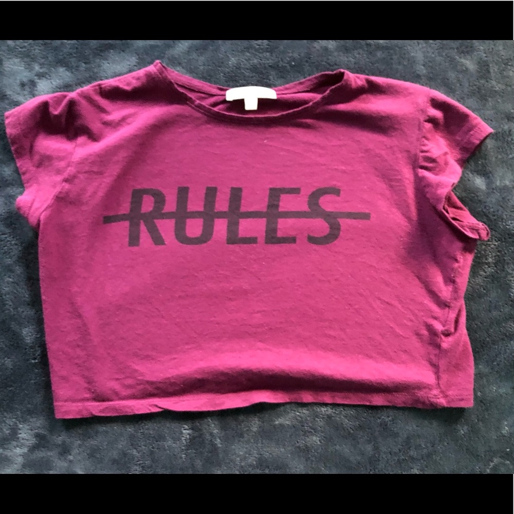 Purple Crop Top. Size: M. Prices negotiable.